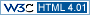 Valid HTML 4.01 Transitional